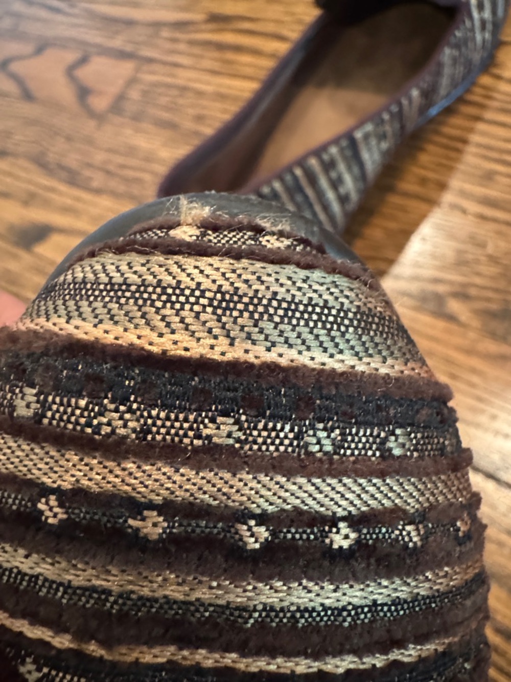 Aerosoles Striped Slip-On Fabric Loafers - Picture 7 of 7